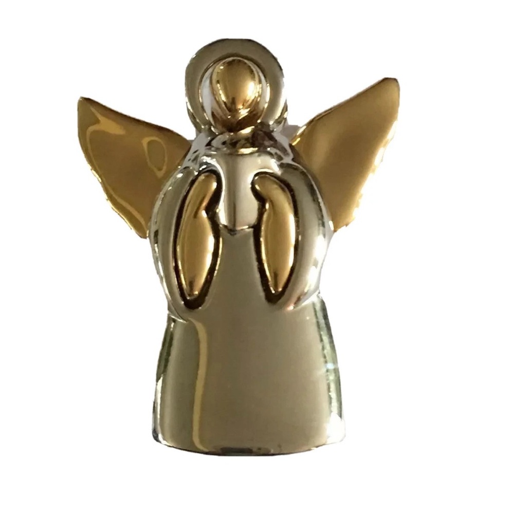 Vintage Liz Claiborne Gold and Silver tone Angel Brooch